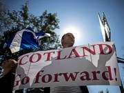 В Донецке прошел митинг за независимость Шотландии