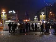 В Днепропетровске после ночного разгрома  восстанавливают Евромайдан