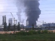 В Горловке горел аммиачный завод «Стирола»