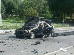 В Киеве взорвался автомобиль, погиб водитель