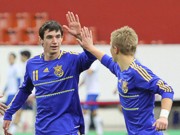 Юношеская сборная Украины по футболу разгромила команду Литвы