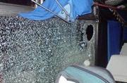 Автобус с болельщиками Шахтера забросали камнями