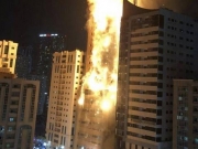 В ОАЭ загорелся 48-этажный небоскреб