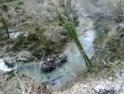 В Абхазии российский БТР упал в ущелье, трое военных погибли