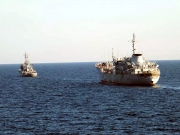 Украинские военные корабли идут в Азовское море через Керченский пролив