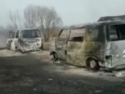 Под Черниговом оккупанты расстреляли автобусы с волонтерами: один человек погиб, четверо тяжело ранены