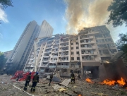 Ракетный удар по Киеву: один погибший, четверо пострадавших, среди них ребенок