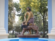 В Киеве на Подоле реконструировали фонтан «Самсон»