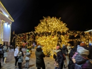 В Мариуполе рухнула главная новогодняя елка