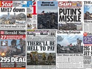 Первые страницы мировых газет о трагедии «Боинга-777»