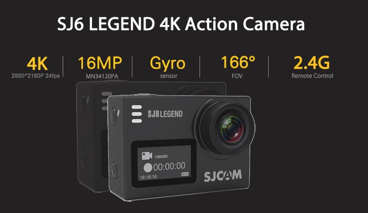 Новая камера SJCAM SJ6 Legend для экстремальных съемок