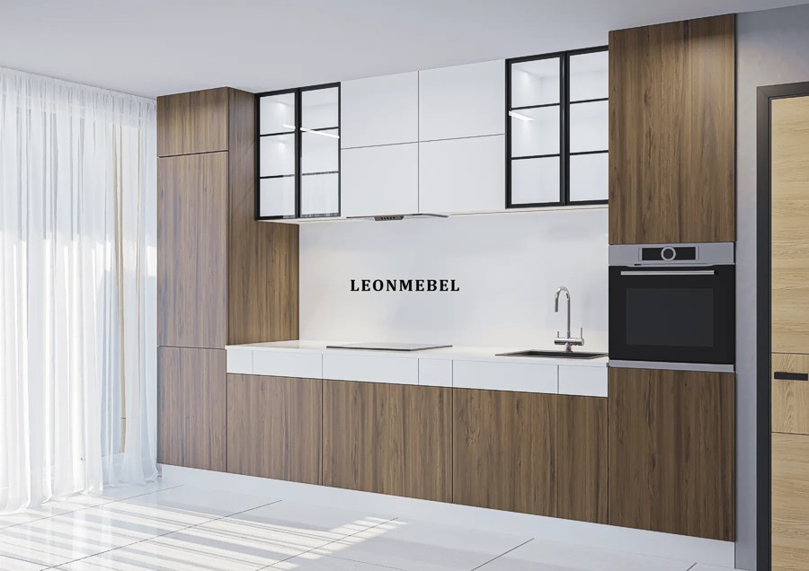 Какие кухни под потолок и средние предлагает компания LEONMEBEL