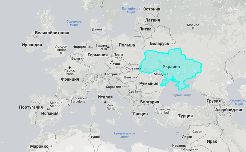 Україна на мапі світу