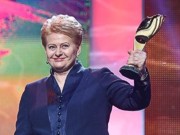 Грибаускайте получила премию «Человек года» из рук Кравчука