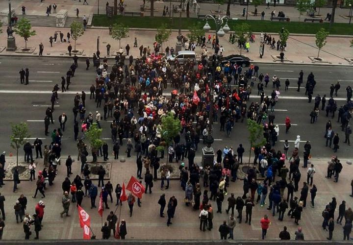 В Киеве владельцы МАФов штурмовали здание КГГА