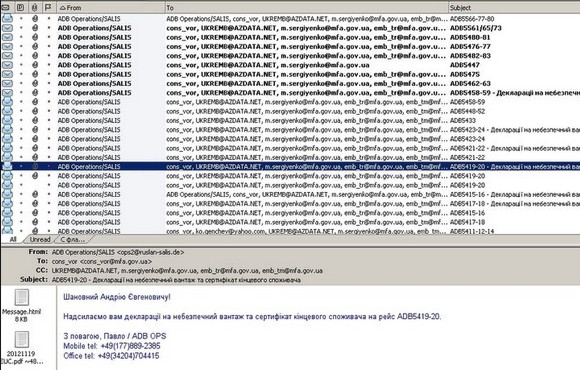 Хакеры Anonymous взломали почтовый сервер МИД Украины, секретные письма попали в Сеть