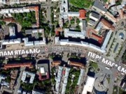 В Киеве из 20 тысяч коробок выложили огромную надпись «Помним 1939–1945 Побеждаем»