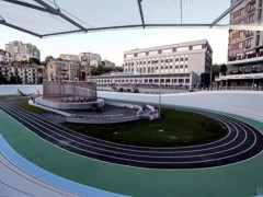 В Киеве открыли обновленный велотрек