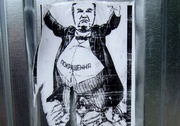В Донецке расклеили листовки с карикатурами на Януковича