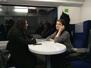 Первую леди «застукали» в общем вагоне поезда Харьков-Киев