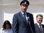 Кличко в фуражке рассмешил Порошенко, Яценюка и Авакова