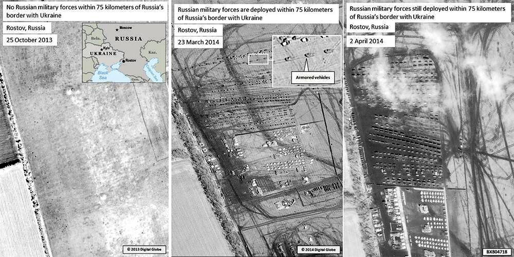 США опубликовали снимки Вооруженных Сил России у границ с Украиной