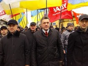 Оппозиция провела акцию протеста в Тернополе. Кличко не присутствовал