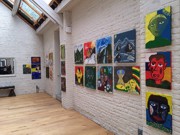 В Брюсселе открыли выставку картин бойцов АТО