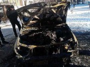 Под Харьковом неизвестные сожгли машину «свободовца» Игоря Швайки