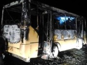 На Львовщине на ходу загорелся рейсовый автобус с пассажирами