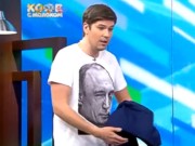 Даниил Грачев пришел на эфир «НТВ» в футболке с изображением Путина