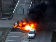 В Киеве взорвался внедорожник