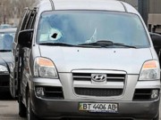 В Херсоне напали на автобус с активистами Евромайдана, ехавшими в Киев