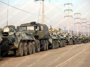 Эшелон российской военной техники направился вглубь Крыма