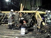 В Киеве на стройке рухнул башенный кран, погибла женщина
