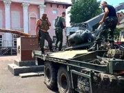 В городе Счастье Луганской области снесли памятник Ленину