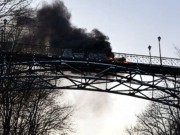 В Киеве сожгли Мост влюбленных