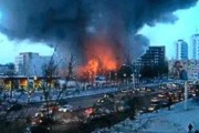 В Киеве горел ресторан «Старый дуб»