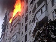 В Киеве горел 16-этажный жилой дом