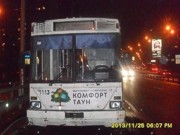 В Киеве горел троллейбус с пассажирами