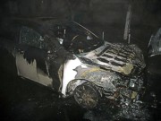 В Харькове сгорел четвертый автомобиль активистов Евромайдана