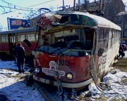 В Харькове c рельсов сошел травмай — есть пострадавшие
