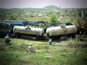 В Донецкой области поезд сошел с рельс