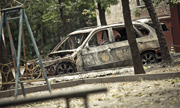 В Киеве сгорел внедорожник BMW X5