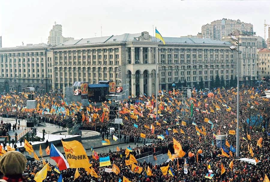 Майдан Независимости. Киев, 2004 год