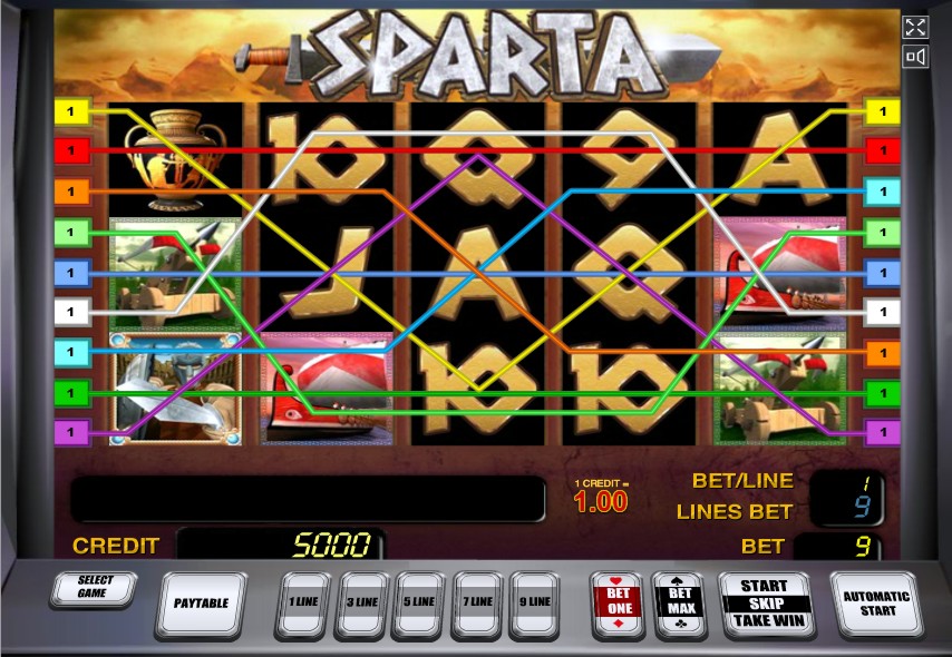 Sparta - бесплатный игровой автомат в онлайн казино Вулкан Удачи
