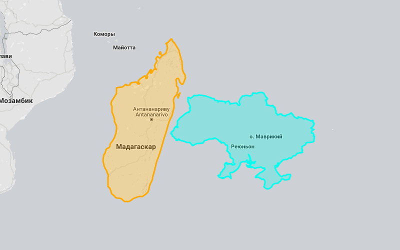 Украина и Мадагаскар