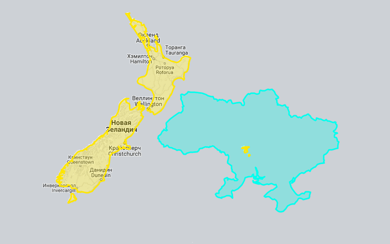 Украина и Новая Зеландия