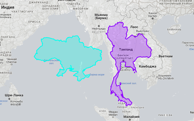 Украина и Таиланд