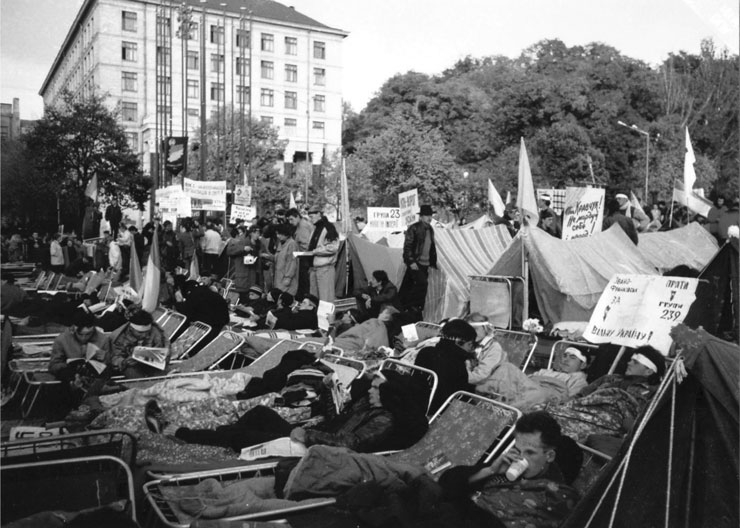Революция на граните. Майдан Независимости. Киев, 1990 год